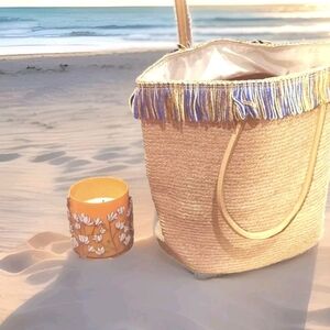 Bahia Tote Bag Raffia Large Vacay Beach Shoulder Bag Sustainable Organic Purse